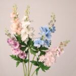 Mixed color artificial delphinium bouquet for wedding floral arrangement