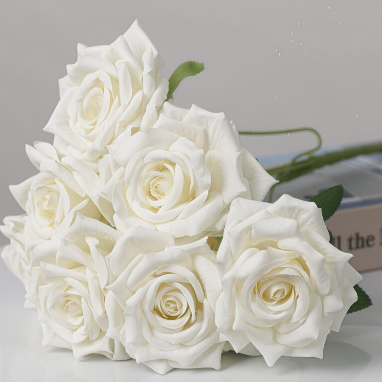 Silk Rose 7 Heads - FL8001 artificial flower stem