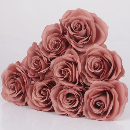 Silk Rose 9 Heads - TJCL8000 artificial flower - view 4