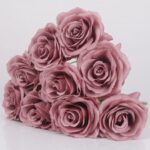 Silk Rose 9 Heads - TJCL8000 artificial flower - view 10