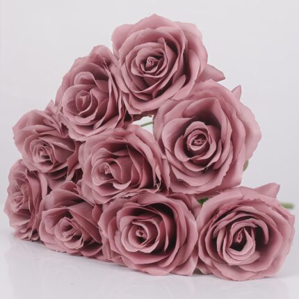 Silk Rose 9 Heads - TJCL8000 artificial flower - view 10