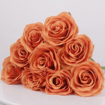 Silk Rose 9 Heads - TJCL8000 artificial flower - view 2