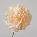 Champagne faux hydrangea stem with soft layered petals for wedding decor and elegant event floral arrangement use