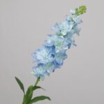 Light blue faux freesia stem with delicate layered flowers for wedding decor and elegant event floral arrangement styling
