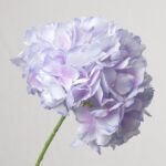 Lavender artificial hydrangea flower stem, real touch silk hydrangea for wedding and event decoration