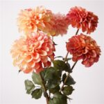 High-Quality Decorative Silk Dahlias - Real Touch Look