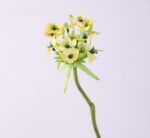 Bright Yellow Artificial Throatwort Flower for Summer Decor
