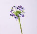 Vibrant Purple Silk Throatwort Stem for Floral Design