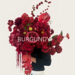 burgundy artificial flower bouquet for wedding decoration wholesale