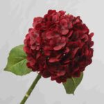 Burgundy Red Real Touch Silk Hydrangea for Events