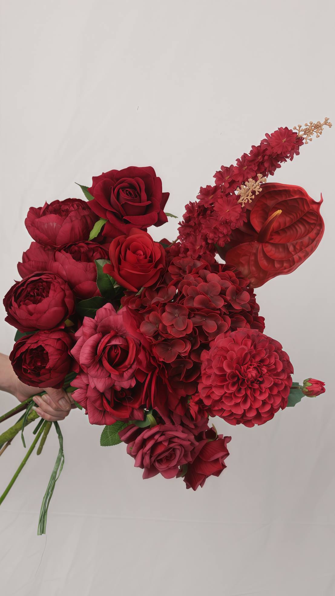 Artificial Red Rose Flower Sample Box Wholesale
