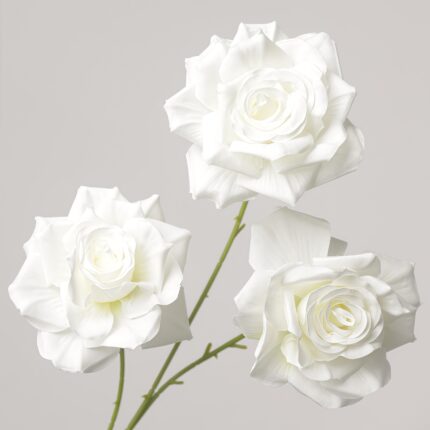 Silk rose spray (3 heads) A3000A in white