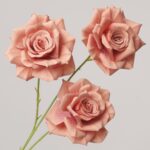 NB8 brand orange artificial tulip bud with realistic detail, ideal for creative floral designs and autumn accents.