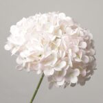 High-quality blush pink faux hydrangea by NB8Floral, showing delicate petal gradients and natural stem detail.