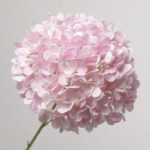 A beautiful NB8Floral lavender artificial hydrangea stem showing soft, layered light purple silk petals.