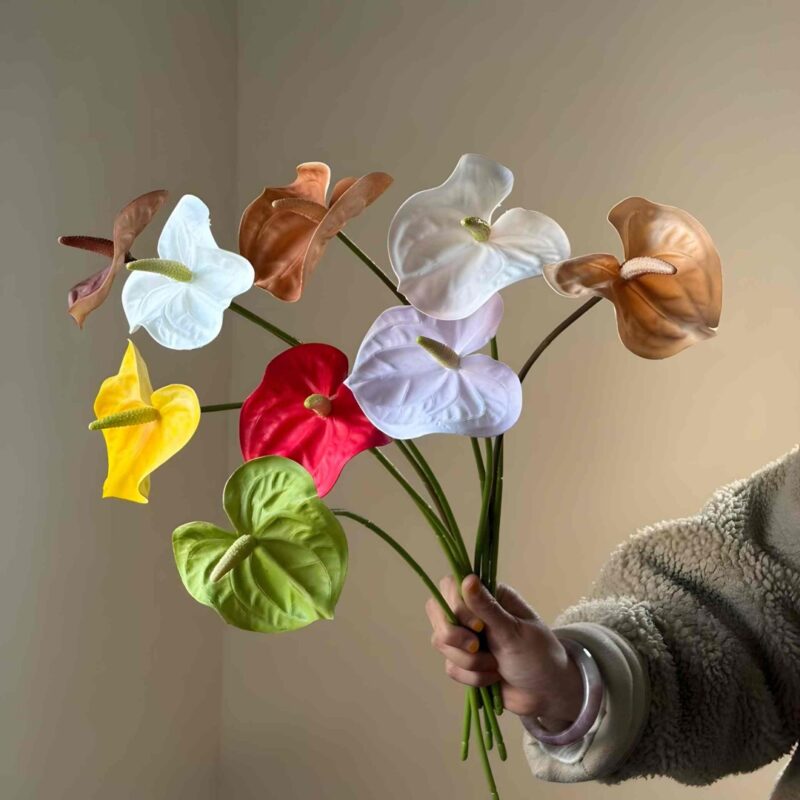 PU Anthurium - THY3008 artificial flower stem