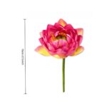 Pink and yellow Silk Lotus HH6008 artificial flower, 70cm/27.5inch tall
