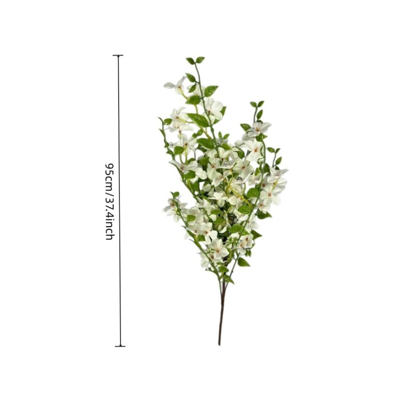 Silk-Hanging millet-YY2005, white flowers with green leaves, 95cm/37.4inch