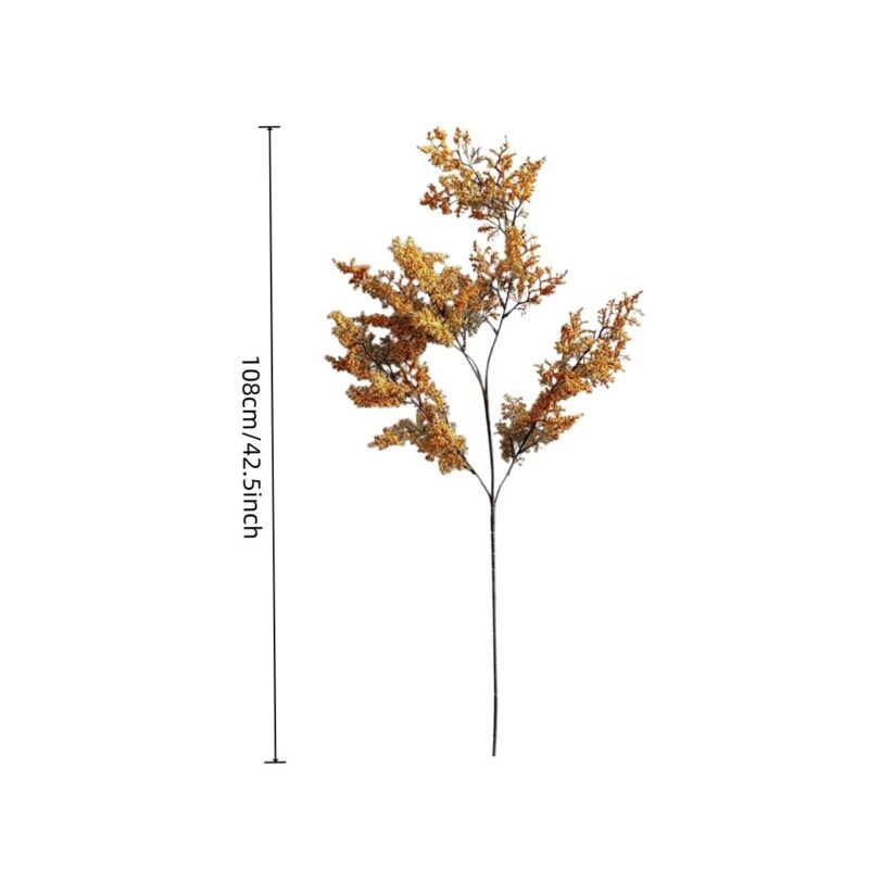 Silk-Hanging millet-YY2005, a tall artificial plant with golden-brown foliage, 108cm/42.5 inches long.
