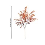 Autumn leaves with dimensions 118cm/46.46inch on a white background