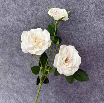 Real Touch Rose 3 Heads - MY4009 artificial flower stem