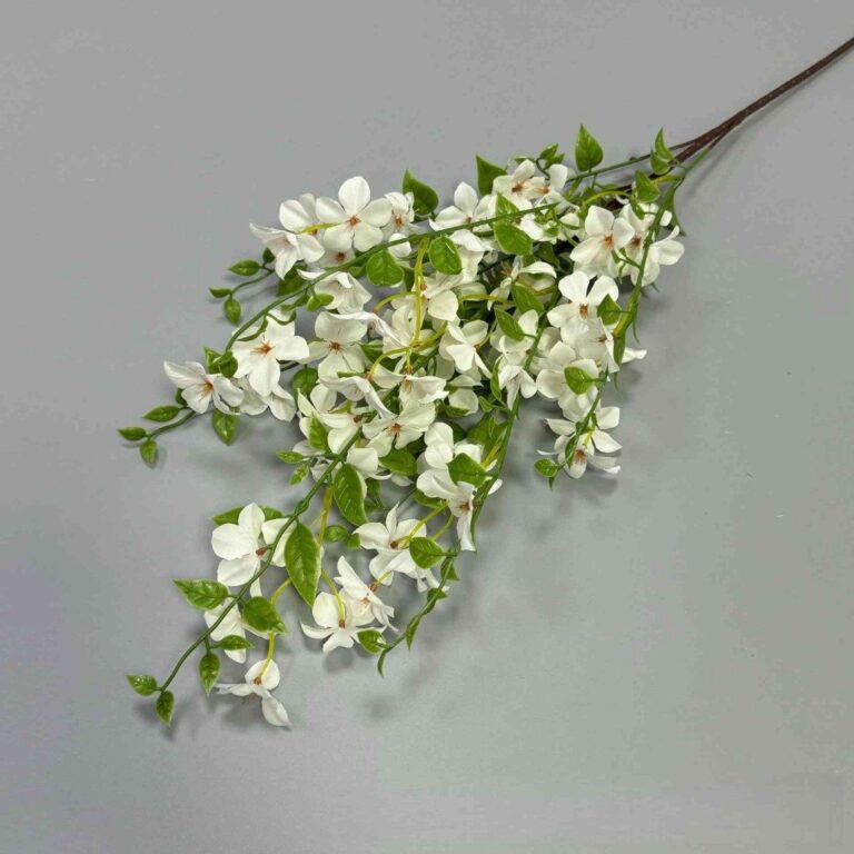 Silk Orange Jasmine SYALI4003 artificial flower in white