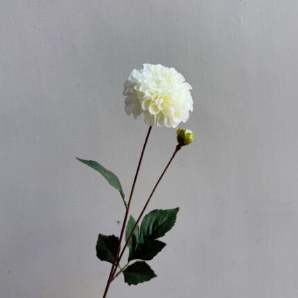 Real Touch Dahlia - YXG9008 artificial flower in white