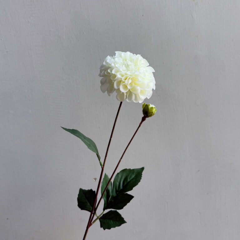 Real Touch Dahlia - YXG9008 artificial flower in white