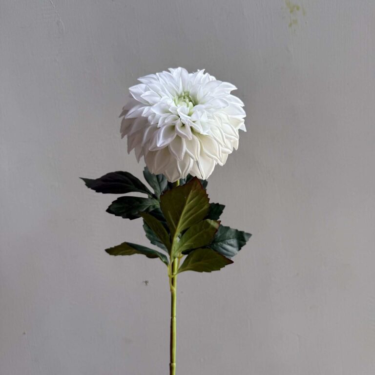3D Silk Dahlia - YXG5005 artificial flower in white
