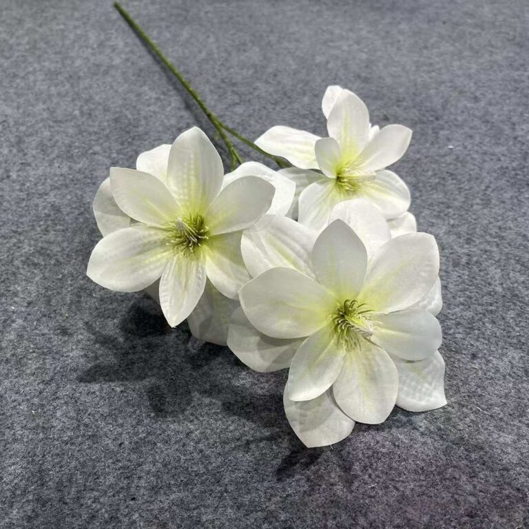 3D Silk Magnolia 3 Heads - YMALI2003 artificial flower in white