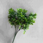PU Leaf 5 Forks YXG2009 artificial flower in green