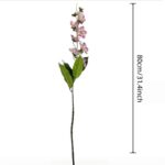 3D artificial silk jasmine flowers branch, a realistic floral stem for home decor.