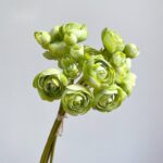 Silk ranunculus bouquet AHHY9008 in green
