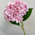 Realistic artificial pink silk hydrangea flower bouquet for everlasting home decor