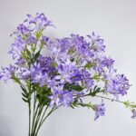 Artificial silk purple lily bouquet arrangement for durable home floral decor.