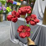 Silk anemone (4 heads) TJXH3002 in red