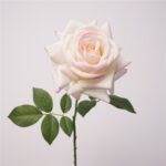 Realistic real touch rose perfect as artificial wedding flowers or elegant home decor.