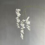Silk hanging wisteria (3 forks) SZHG4006 in white