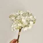 Realistic silk jasmine bouquet, perfect artificial wedding flowers and faux flower stems for home decor.