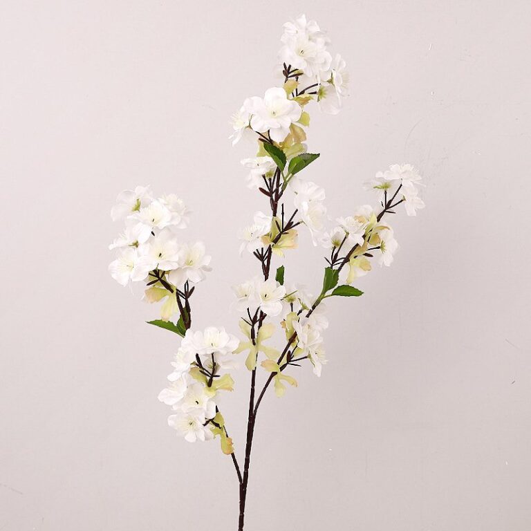 Artificial silk cherry blossoms arrangement for spring decor and decoration.