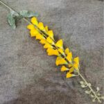 Yellow silk bluebells floral branch bouquet for artificial home decor