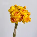 Silk ranunculus bouquet AHHY9008 in yellow
