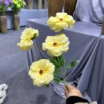 Silk anemone (4 heads) TJXH3002 in yellow