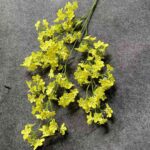 Artificial yellow silk lilac flower bouquet filler floral decor arrangement for lasting home accents.