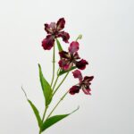 3D PU alstroemeria (3 heads) ZZHY7008 in burgundy