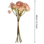 Artificial silk jasmine bouquet with realistic pink and green floral arrangement