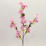 Realistic silk cherry blossom branches arrangement for artificial spring home decor.