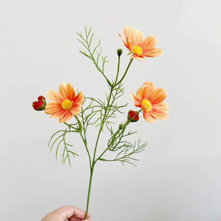 Realistic silk daisy bouquet perfect for artificial wedding flowers or home accents.