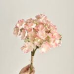 Artificial silk jasmine bouquet with soft pink and white blossoms for everlasting decor.