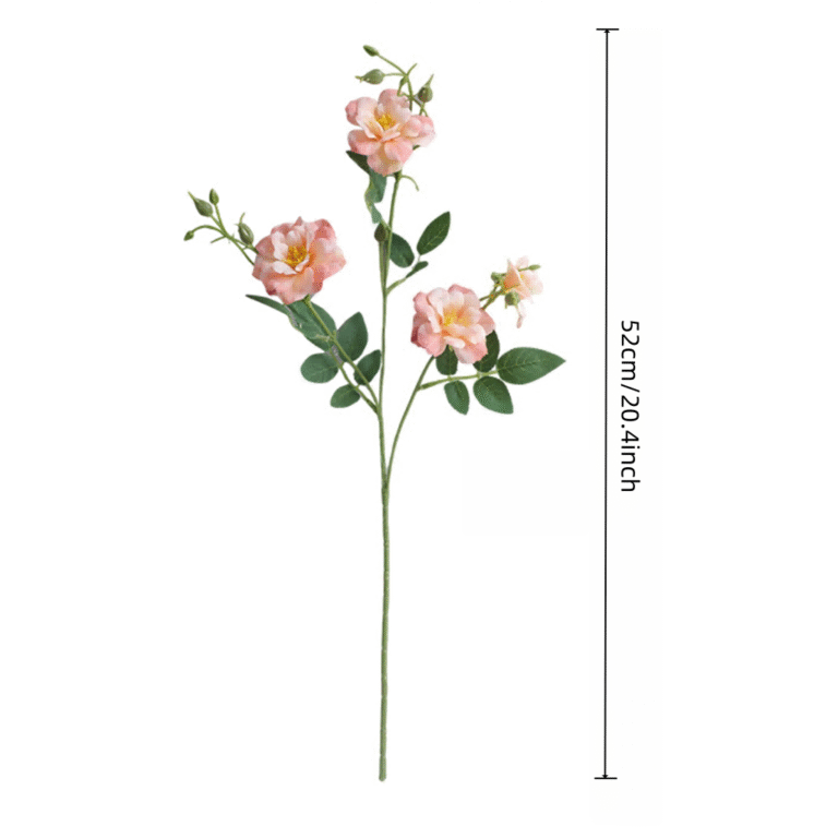 Silk rose bouquet of 4 heads, perfect for artificial wedding flowers or home centerpieces.